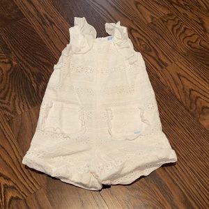 Girls eyelet romper-size 3 brand- mayoral
